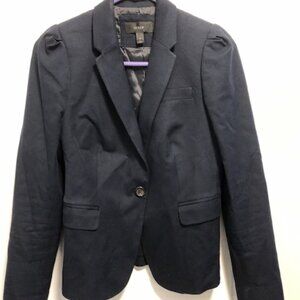 J Crew Cotton Blue Blazer